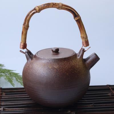 柴烧坭兴陶提梁壶可烧水可泡茶可煮茶