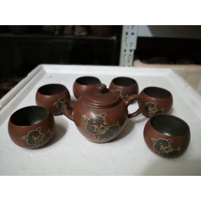 生肖动物小猪佩奇坭兴陶茶杯