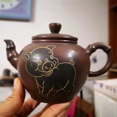 十二生肖小猪佩奇图案茶壶2019生肖猪茶具