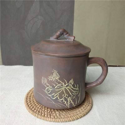 钦州坭兴陶生产厂家定制陶瓷水杯