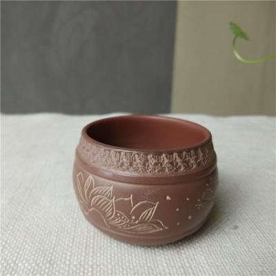 钦州坭兴陶发展泥兴线刻茶具