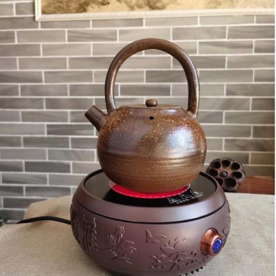 广西坭兴陶提梁壶柴烧茶壶可加热可用于电陶炉烧水煮茶